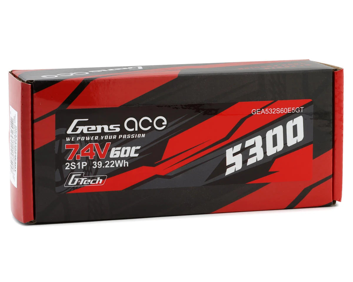 Gens Ace G-Tech Smart 2S LiPo Battery 60C (7.4V/5300mAh) W/EC5