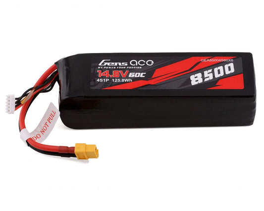 Gens Ace 4s 60C 14.8V/8500mAh LiPo XT-60