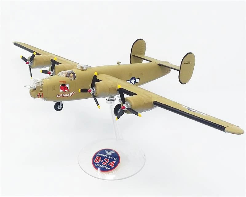 1:92 B-24J Liberator Bomber "Buffalo Bill" with Swivel Stand