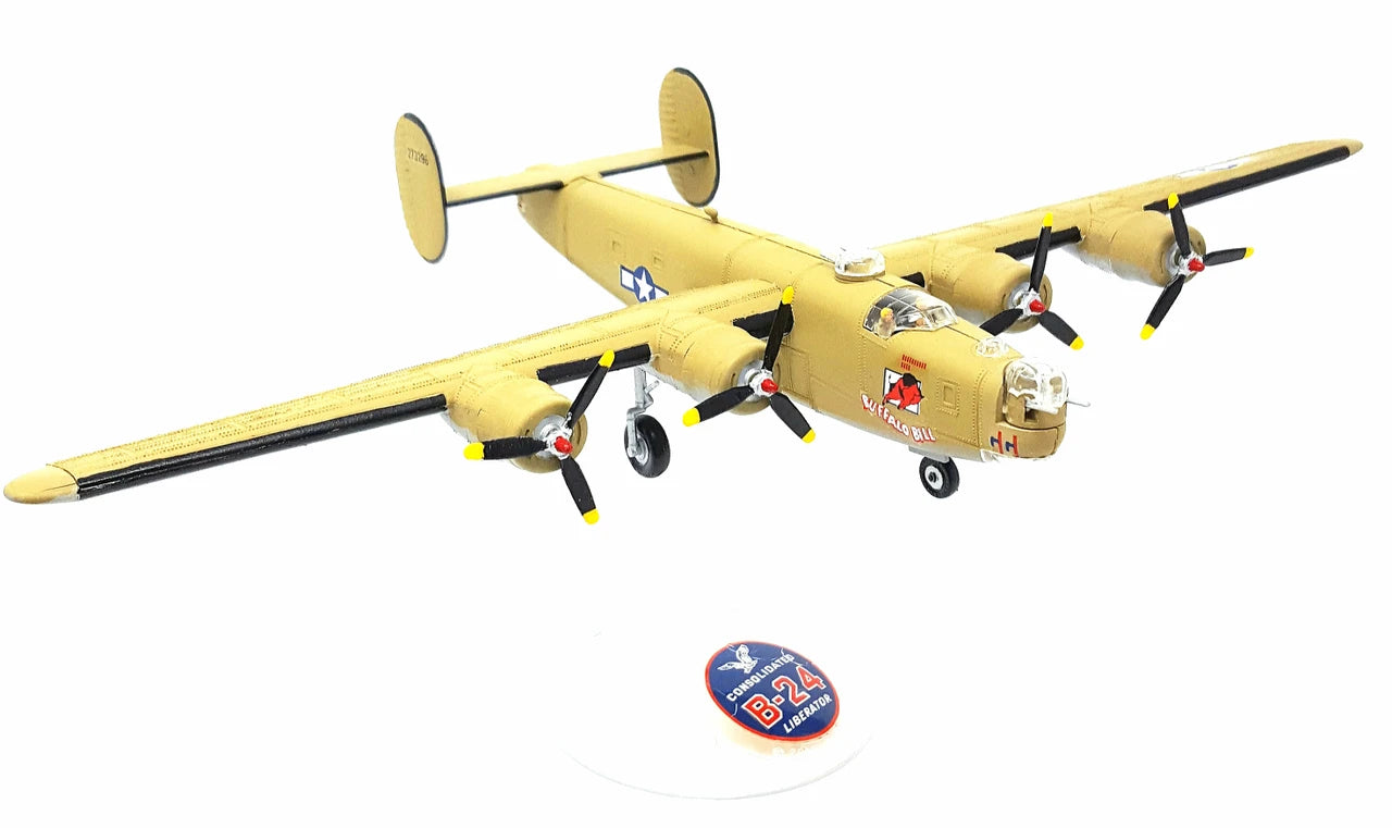 1:92 B-24J Liberator Bomber "Buffalo Bill" with Swivel Stand