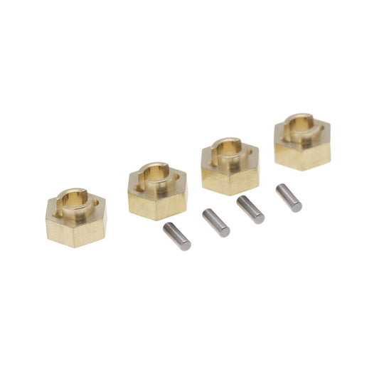 SCX24 Brass 3mm Wheel Hex (x4) 5g total weight