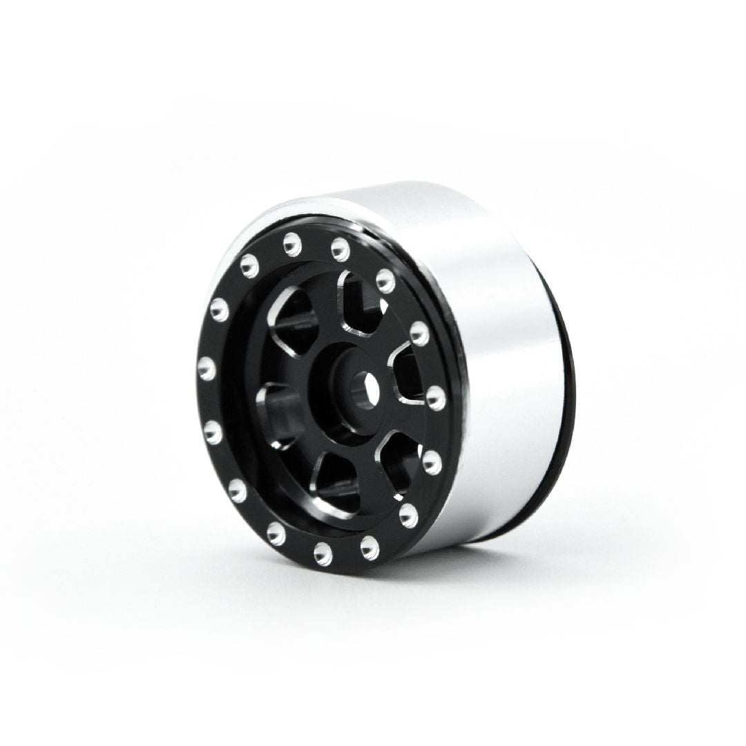 Hobby Details 1.0" Aluminum Beadlock Wheels,(Black x4)