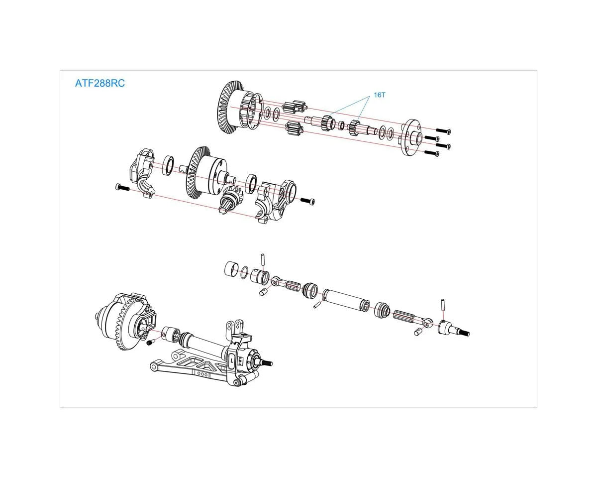 Arrma 4x4 Metal Splined Drive Shafts