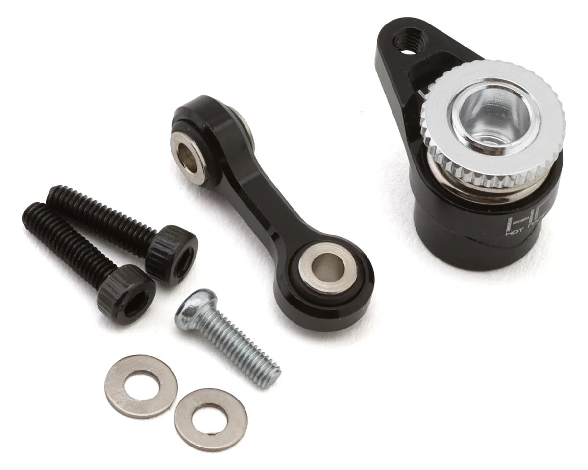 Arrma Grom Aluminum Servo Saver Set (Black) (25T)