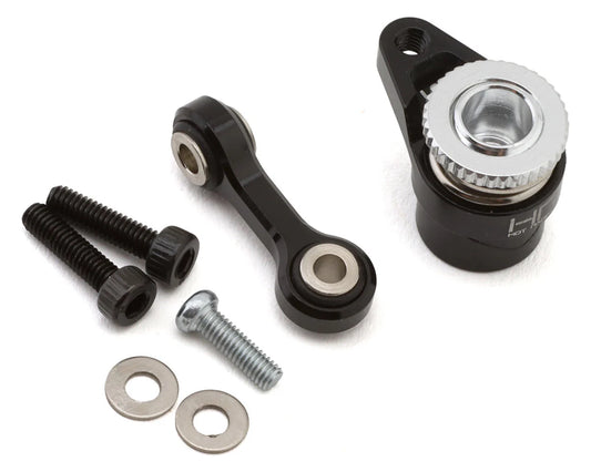 Arrma Grom Aluminum Servo Saver Set (Black) (25T)