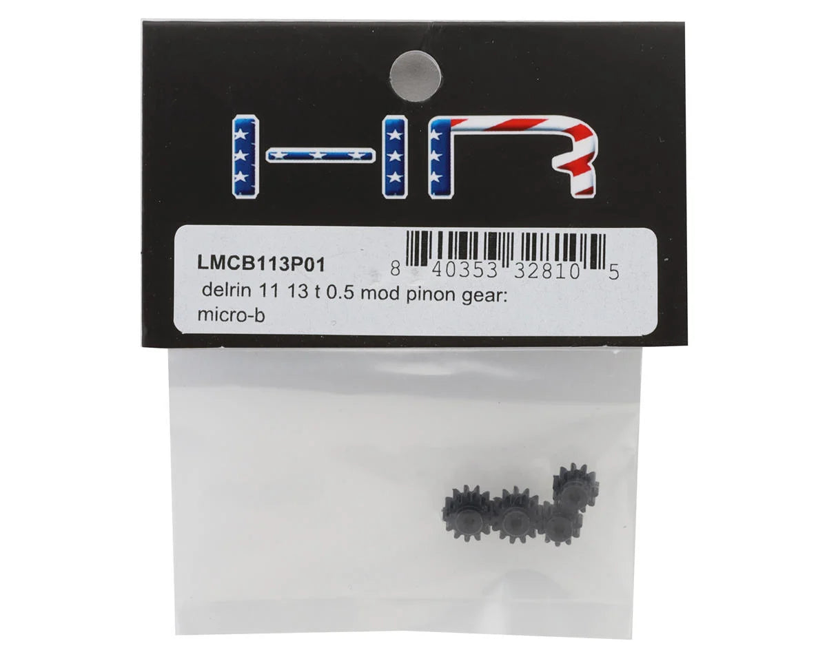 Losi Micro-B 11T & 13T Delrin 0.5 Mod Pinon Gears (2)
