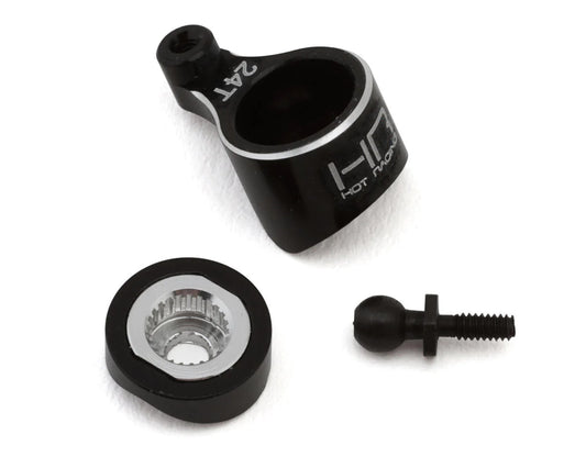 Losi® Micro-B Aluminum Servo Saver Set (Black) (24T)