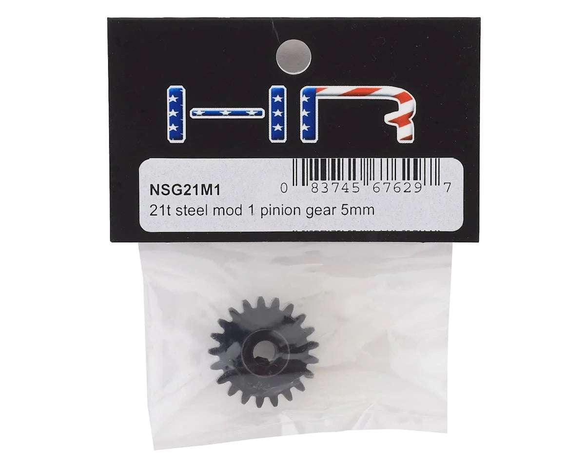 Steel Mod 1 Pinion Gear w/5mm Bore (21T)