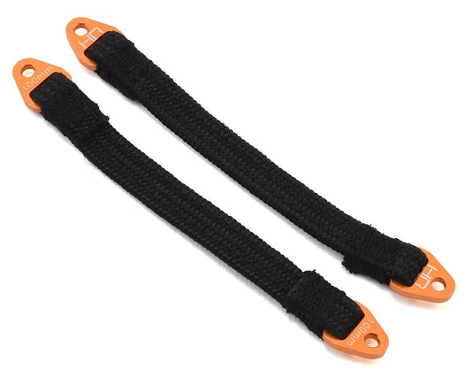 100mm Suspension Travel Limit Straps (2) (Orange)