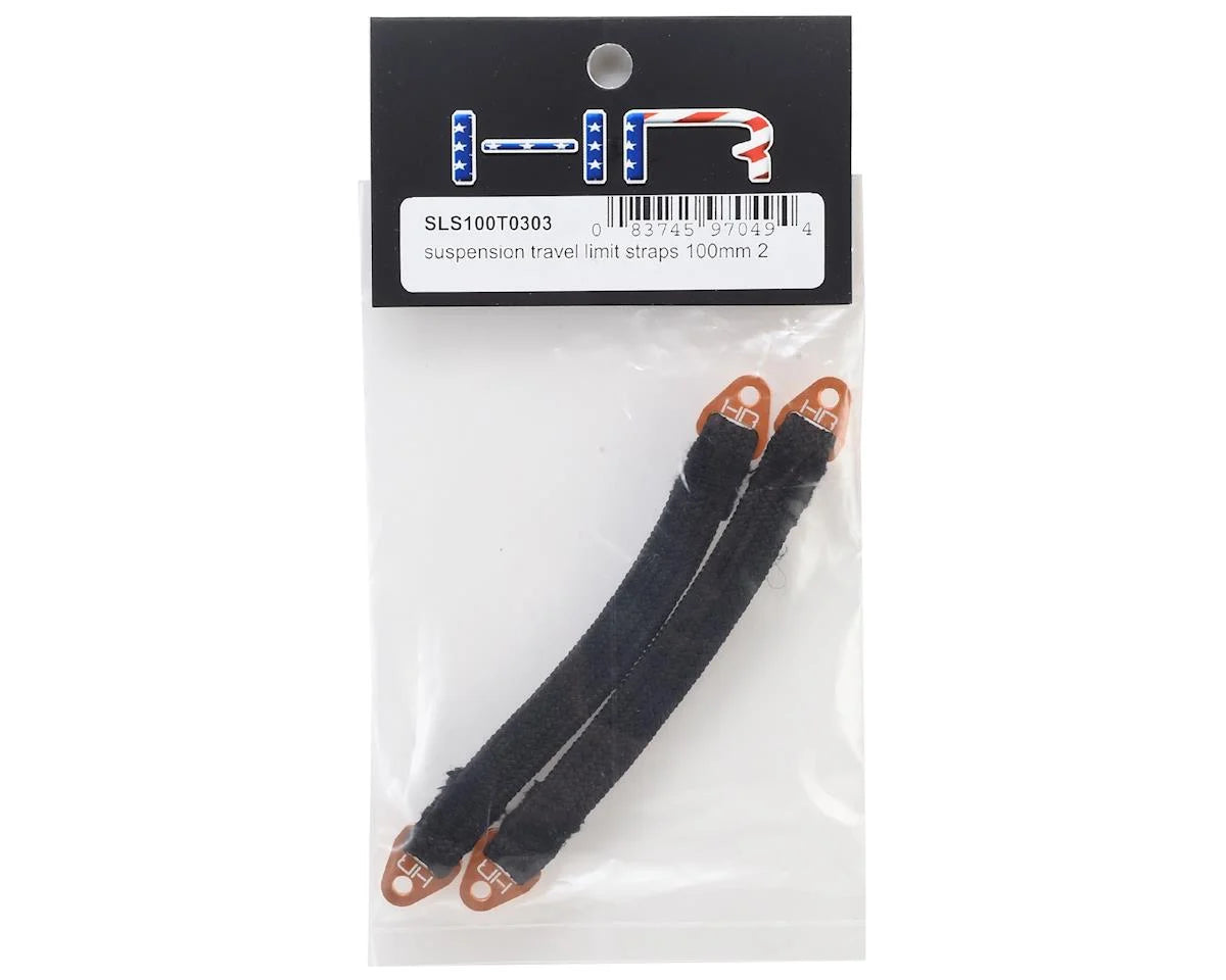 100mm Suspension Travel Limit Straps (2) (Orange)
