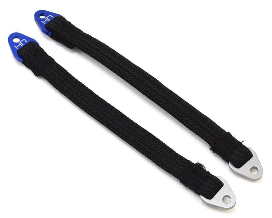 115mm Suspension Travel Limit Straps (2) (Blue/Silver)