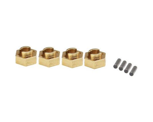 SCX24 Brass 7mm Wheel Hex Hub (4) (1g)