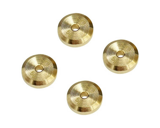 SCX24 +4mm Brass Axle Weight (x4) (5g)