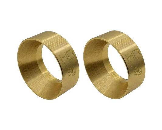 SCX24 Brass KMC Machete Wheel Weights (2) (9g)