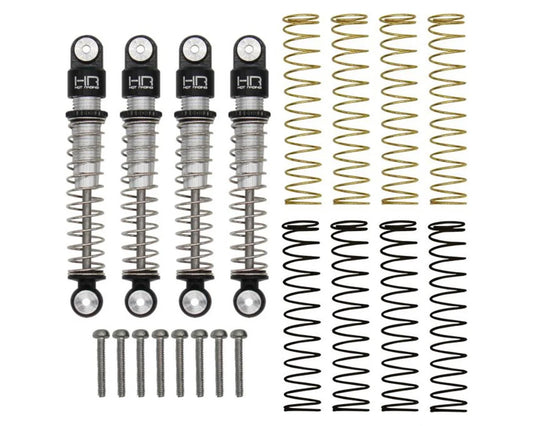SCX24 Aluminum Threaded Long Travel Shocks (x4)