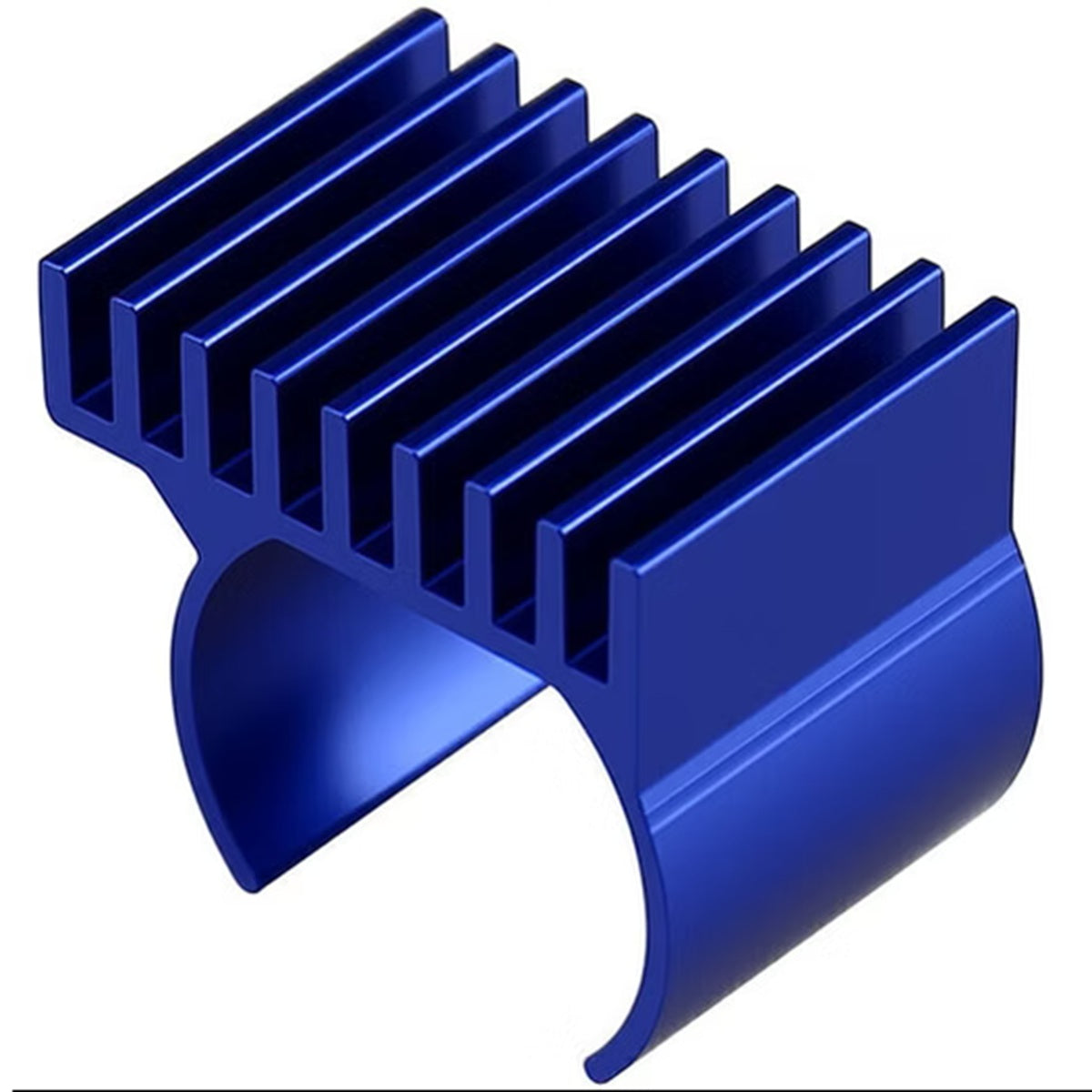 9-Fin 030 Motor Heat Sink, SCX 24 SCX 30 - BLUE