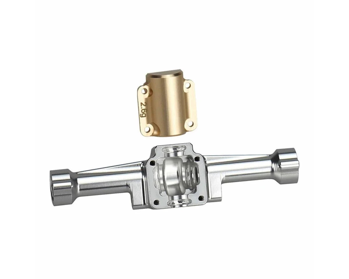 Axial SCX30 Aluminum Rear Axle Housing w/Brass Cover
