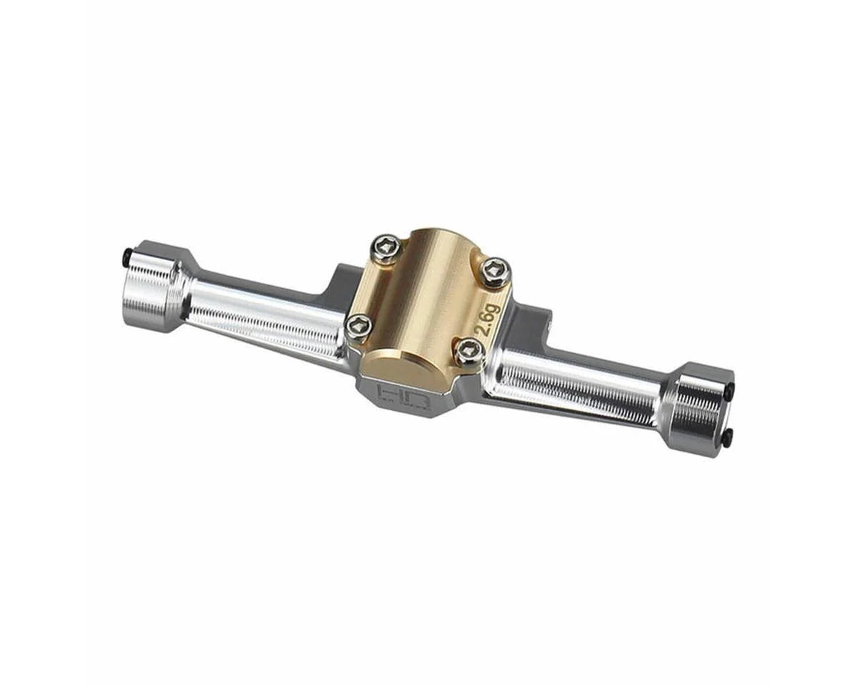 Axial SCX30 Aluminum Rear Axle Housing w/Brass Cover