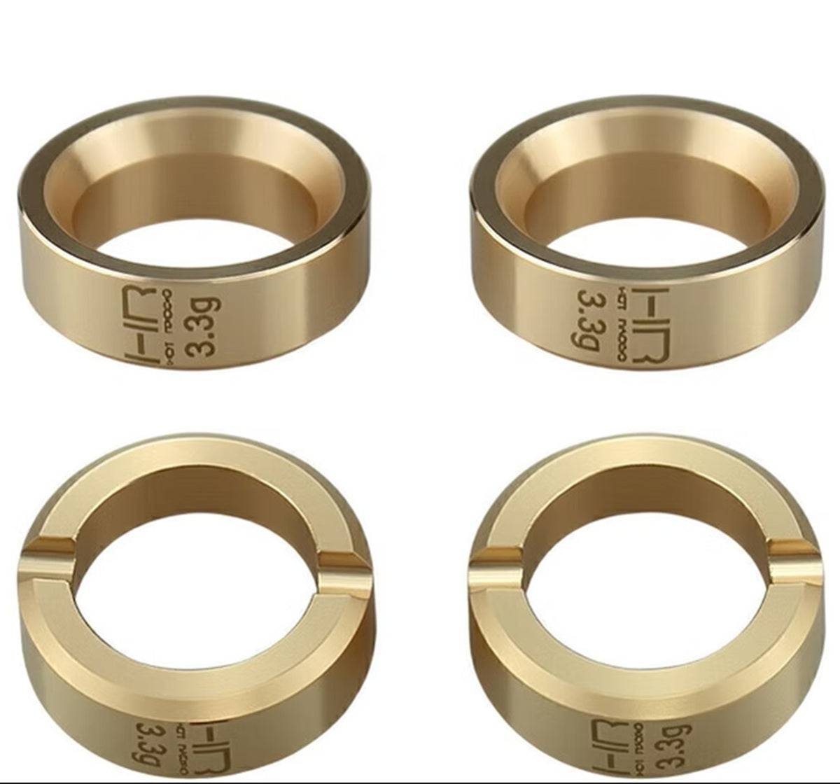 3.3g Brass Wheel Weights, SCX30
