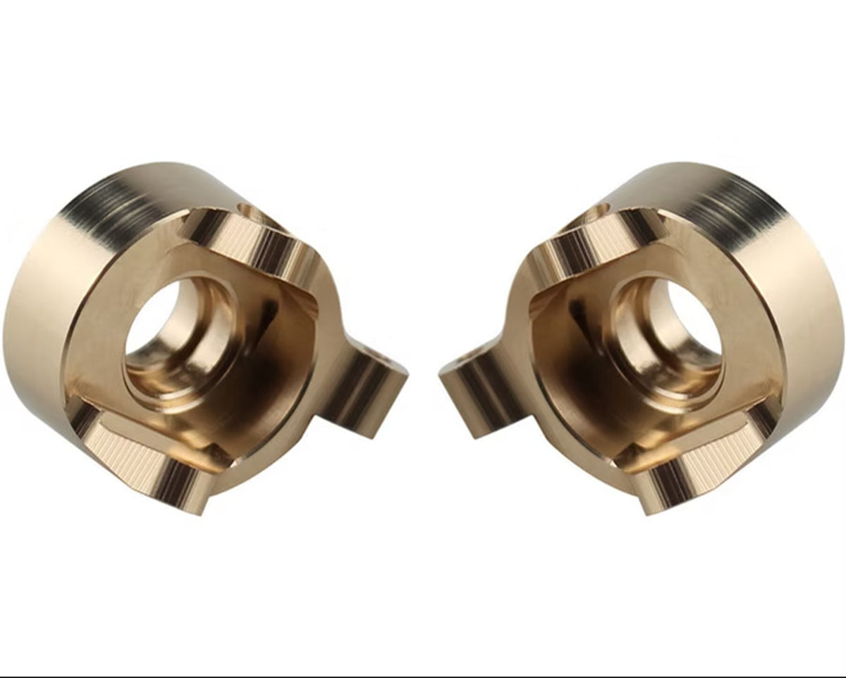Brass Front Steering Block (x2) - SCX30