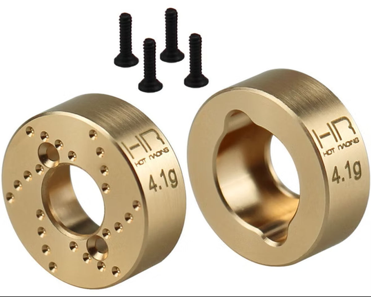 Brass Rear Hub 4.1g (x2) - SCX30