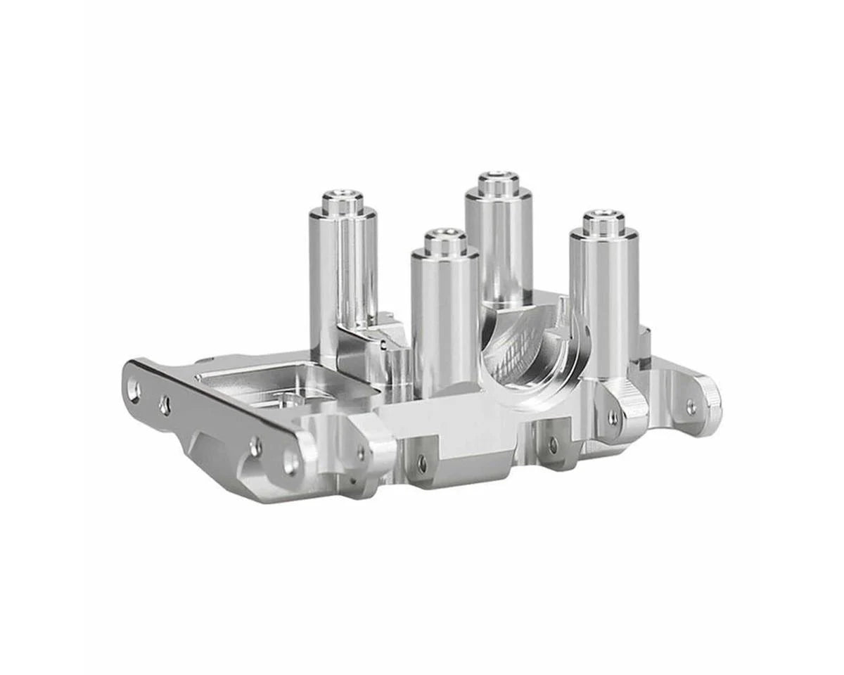 Axial SCX30 CNC-Machined Aluminum Skid Plate (Silver)