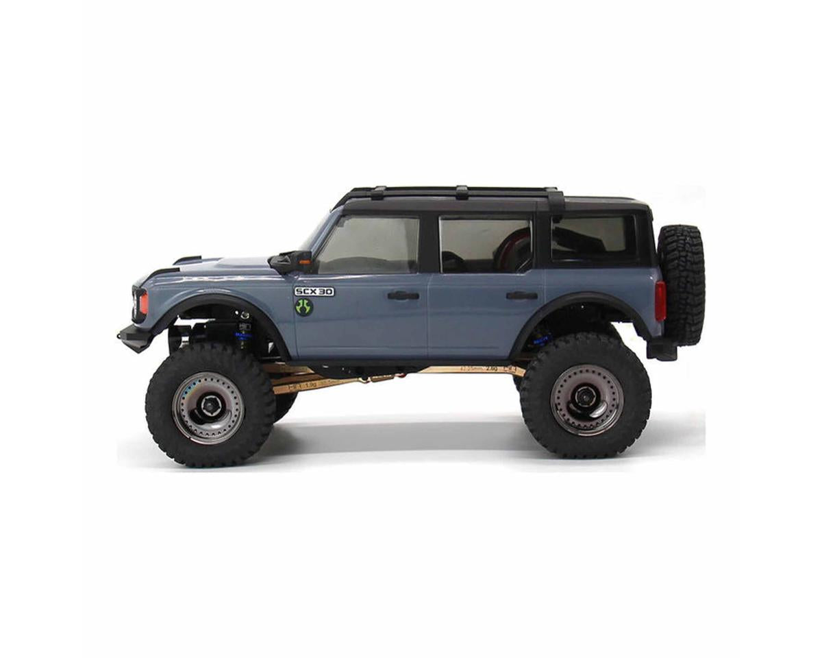 Axial SCX30 0.7" Brass Crawler Wheels (Black Chrome) (4) (9.3g ea)