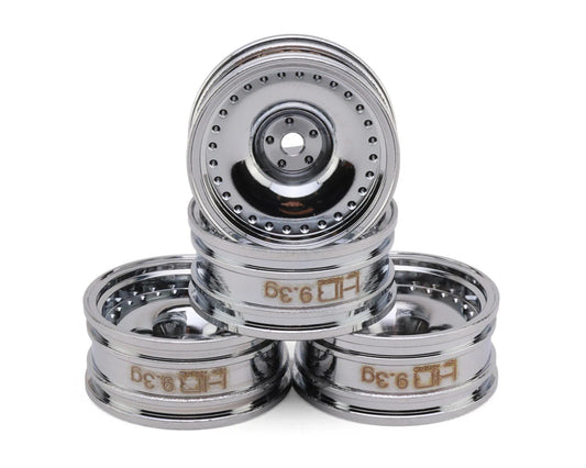 Axial SCX30 0.7" Brass Crawler Wheels (Chrome) (4) (9.3g ea)