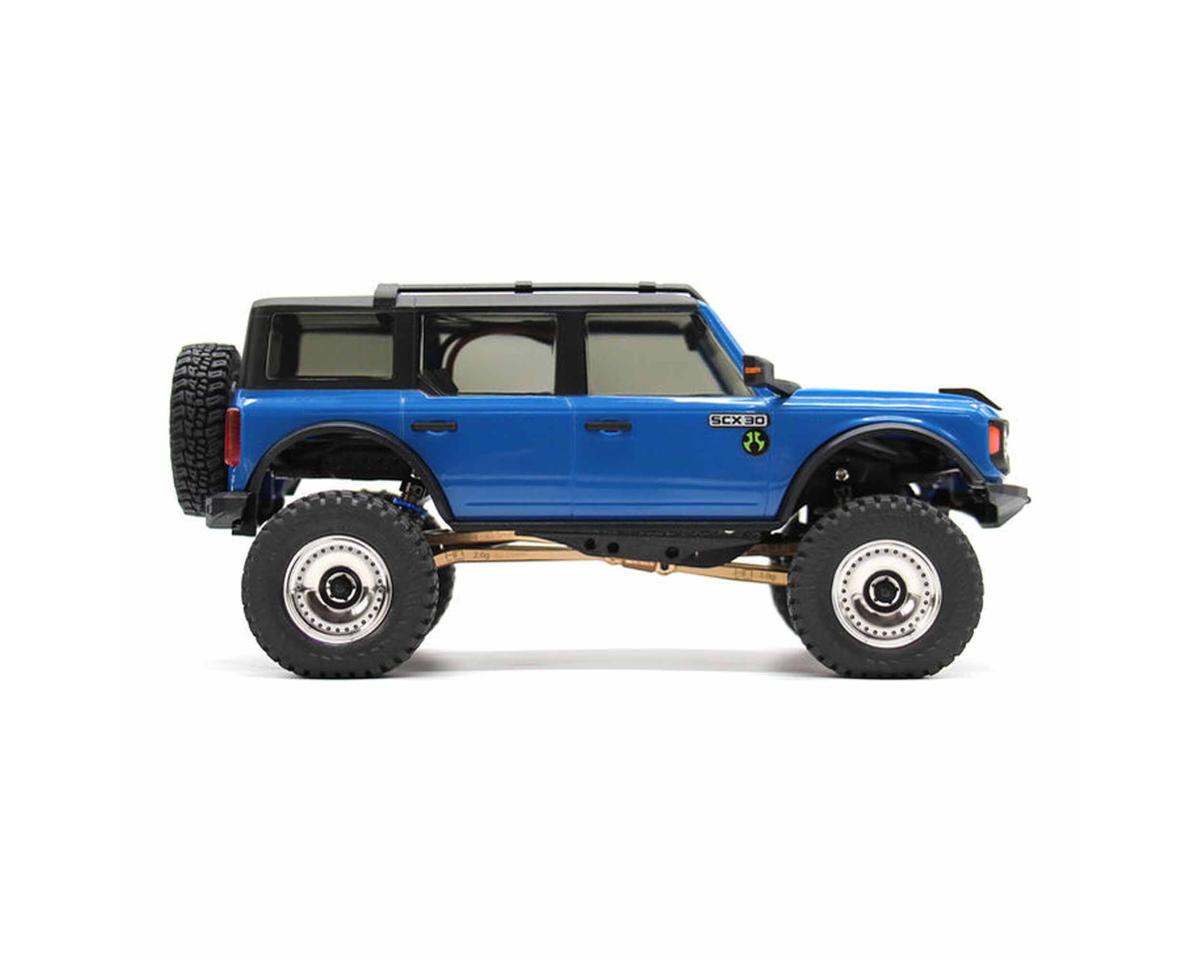 Axial SCX30 0.7" Brass Crawler Wheels (Chrome) (4) (9.3g ea)
