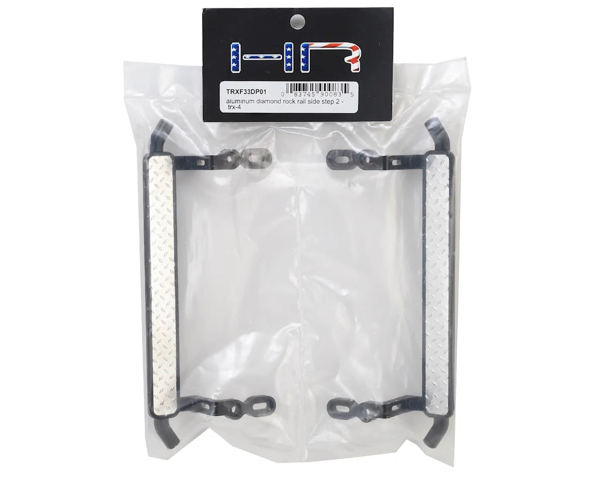 Aluminum Diamond Rock Rail Side Step for TRX-4 (Black)
