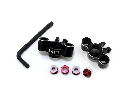 Traxxas 1/16 Aluminum Knuckle Axle Carrier Set (Black w/Red Screw)