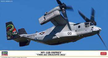 HSG02421   —  1/72 MV-22B Osprey `VMM-265 Dragons 2022` Propeller Plane