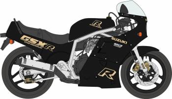 HSG21749   —  1/12 Suzuki GSX-R750 (H) (GR71G) "Black/Gold Color"