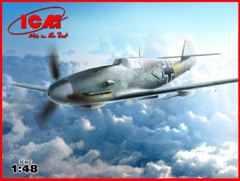 ICM48107   —  1/48 WWII German Messerschmitt Bf109F4/R6 Fighter