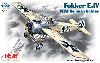ICM72111   —  1/72 WWI German Fokker E IV Fighter