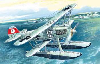 ICM72192   —  1/72 Heinkel He 51B-2 German Floatplane Fighter