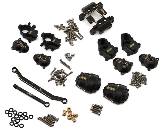 Redcat Ascent-18 5-in-1 Essential Brass Upgrade Parts Combo (Black) (With Rear Portal Covers)