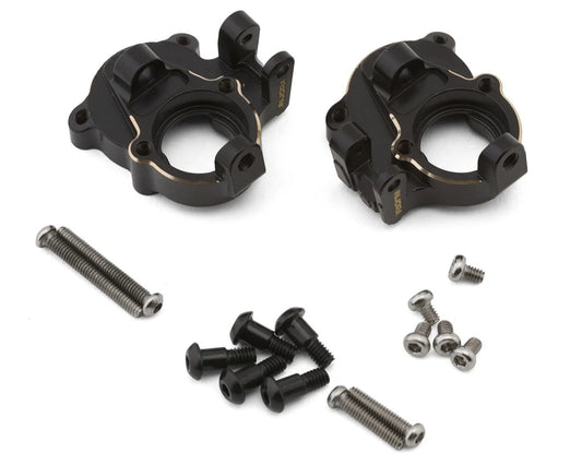 Redcat Ascent-18 Apex Brass Steering Knuckles (Black) (2) (14.3g ea)