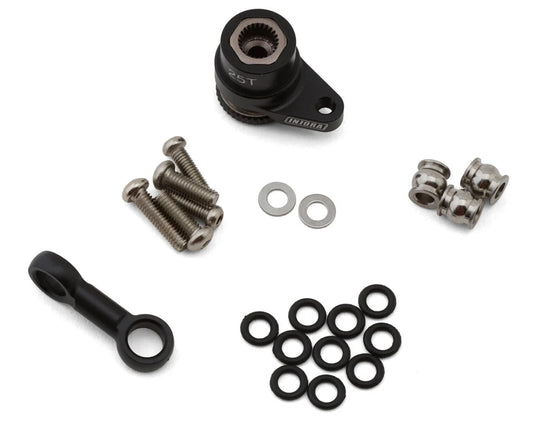 Arrma Grom Aluminum Servo Saver Set (Black) (25T)
