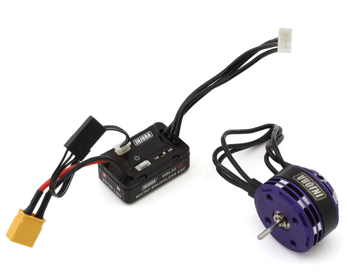 Axial SCX24 MBL32 G2 Waterproof Brushless ESC & Motor Combo w/2204 Fat Viper Motor (2400kV)