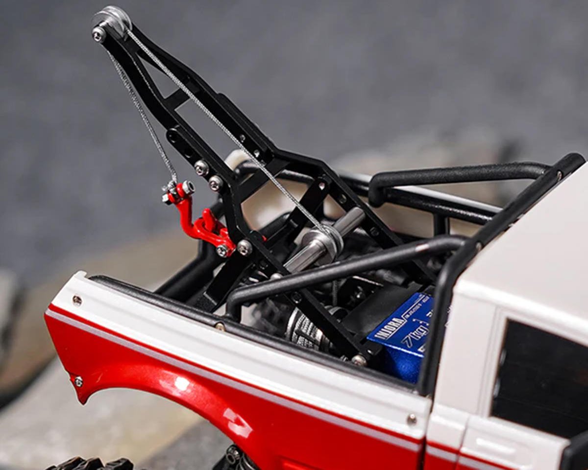 1/18 Tow Truck Crane Kit & INJS2065-360 Winch Servo for Traxxas® TRX-4M® (Black)