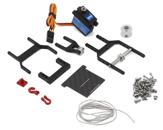 SCX24 1/24 Tow Truck Crane Kit & Winch Servo (Black)