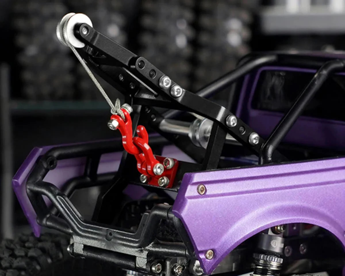 SCX24 1/24 Tow Truck Crane Kit & Winch Servo (Black)