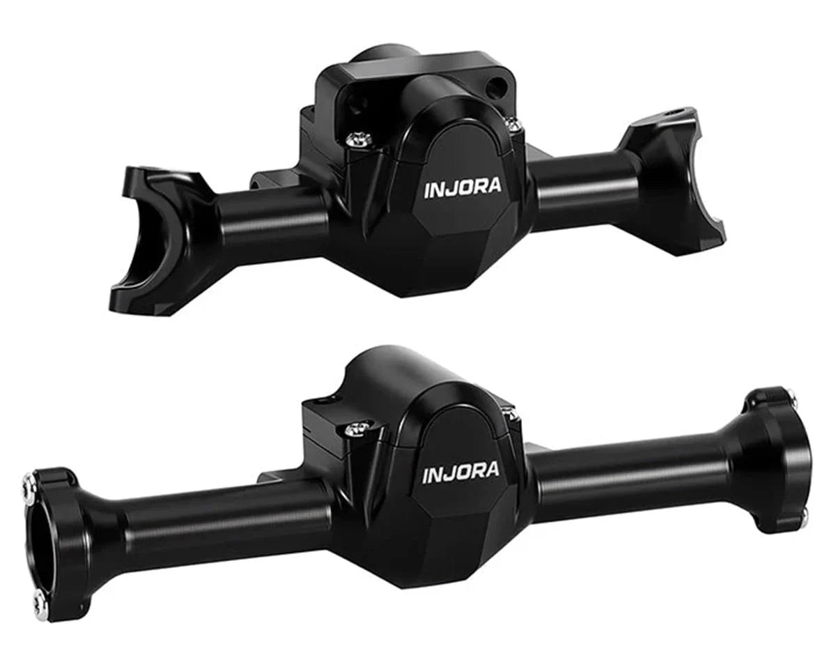 Axial SCX30 Aluminum Front & Rear Axle Housings Set (Black)