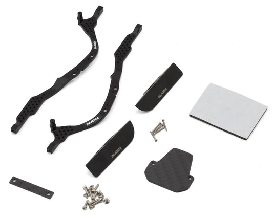 Axial SCX30 LCG Aluminum Chassis Rails Set (12.5° Skid Angle)