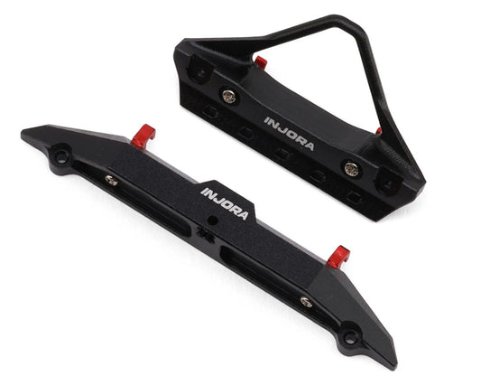 Axial SCX30 Aluminum Stinger Bumpers Set (Black) (Jeep Wrangler JLU)