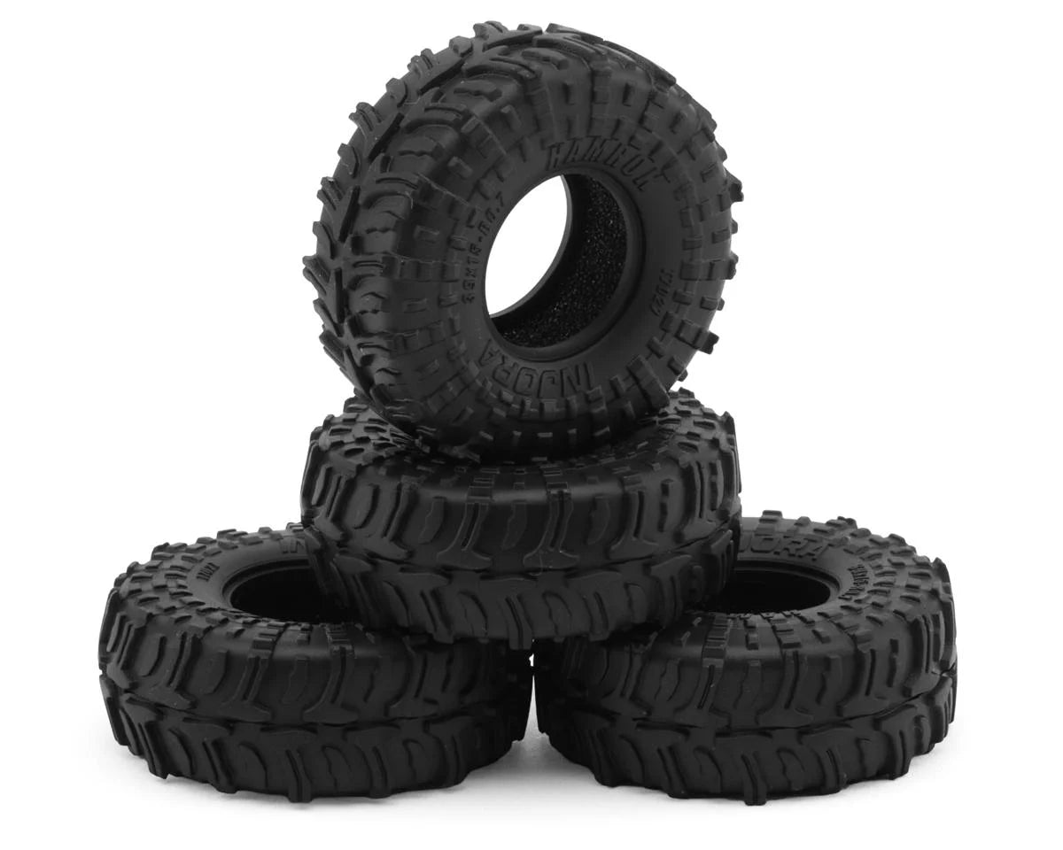 0.7" Hamrok Micro Rock Crawler Tires (4) (39mm OD) (S5)