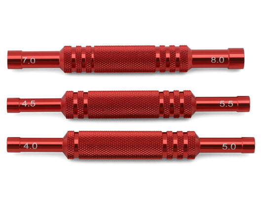Aluminum Thin-Walled Wheel Nut Wrenches Set (Red)