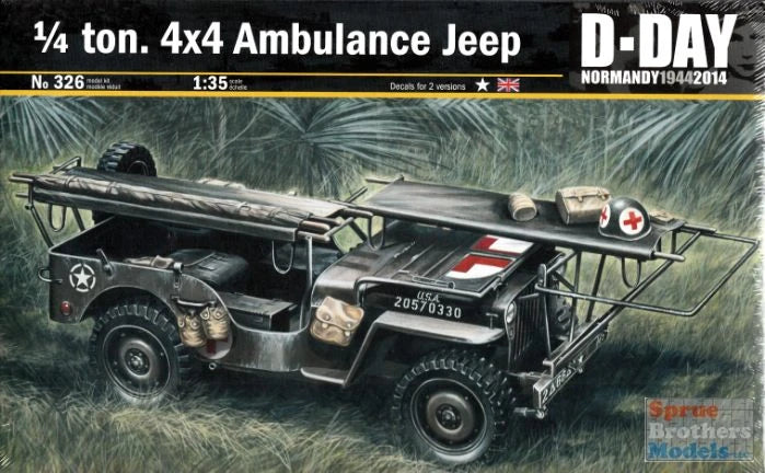 1:35 1/4 TON. 4x4 AMBULANCE JEEP