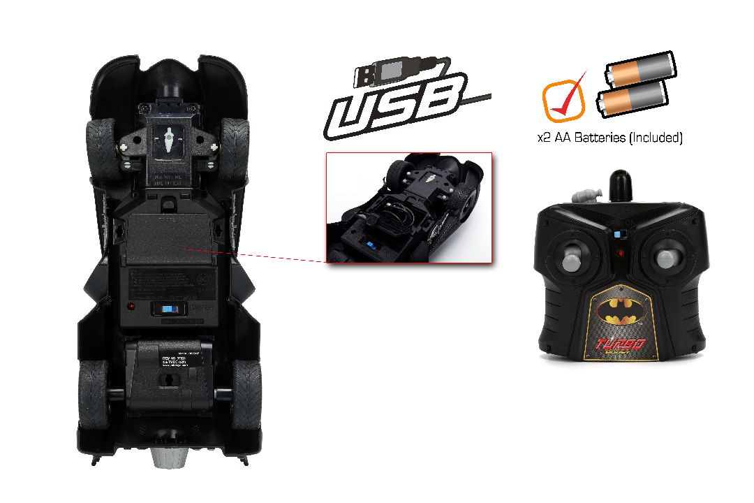 1/16 "Hollywood Rides" R/C - 1989 Batmobile